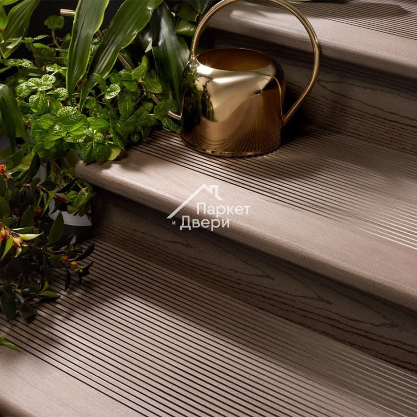 Ступени из террасной доски Harvex Венге полнотелая 4000,3000х350х22мм-2