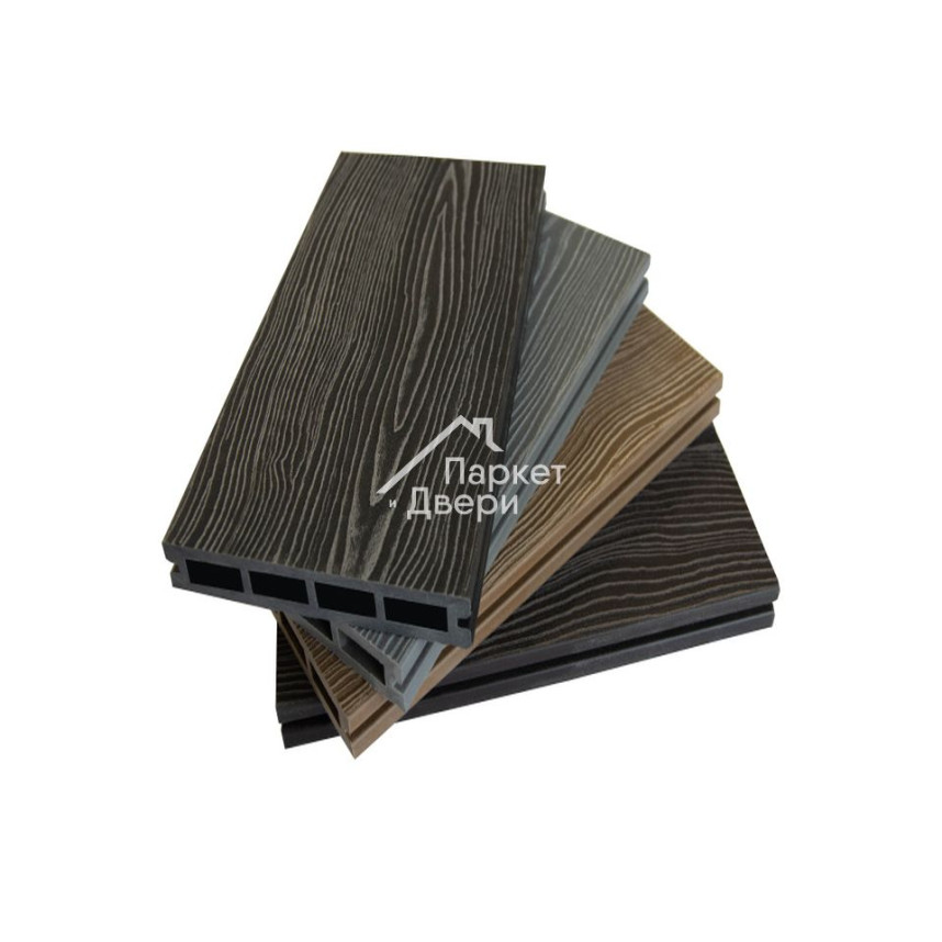 Террасная доска Altay Decking 3D 2сторонний Графит 3000,4000х140х20 мм-2
