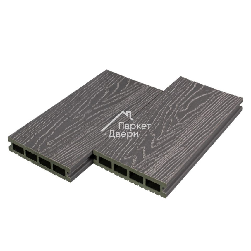 Заборная доска из ДПК Altay Decking Серый полнотелая 3000,4000, 6000х130х13 мм-1