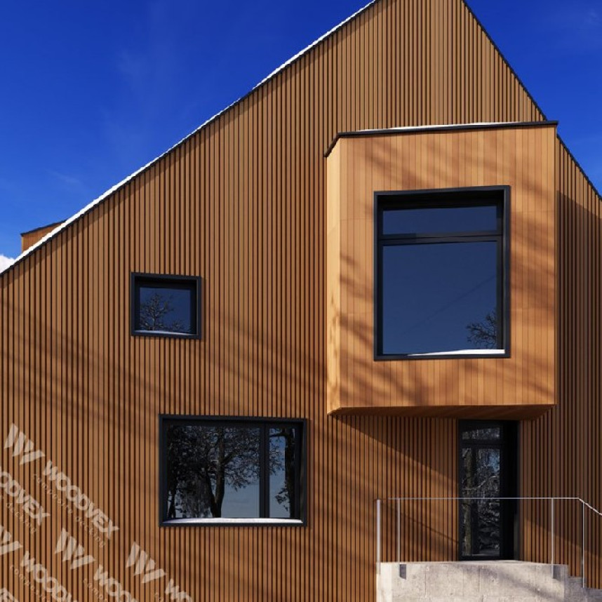 Фасадная доска Woodvex Lines Milk Chocolate Фасад (3м. и 4м.),3000x169x40, 4000x169x40-1