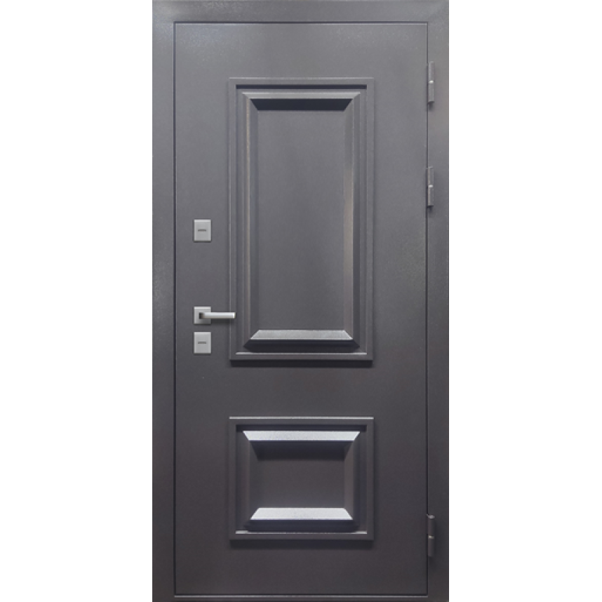 Дверь входная MXDoors ТЕРМО ТИТУЛ ТТ  Букле Антрацит-1