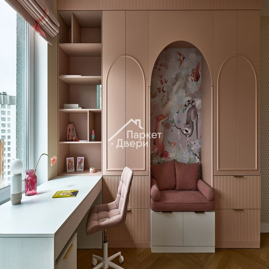 Кварцевый паркет Quartz Parquet Английская Ёлка Дуб Карельский 33-419 5/0,6 мм  (1,936м²)-11