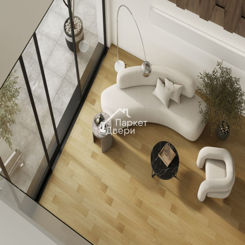 Кварцевый паркет Quartz Parquet Классик Дуб Медовый Раф 463 5/0,6 мм (2,225 м²)-2