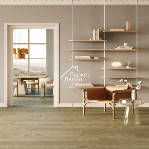 Кварцевый паркет Quartz Parquet Классик Дуб Флэт Уайт 1258-55 5/0,6 мм (2,225 м²)