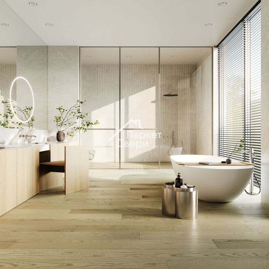 Кварцевый паркет Quartz Parquet Классик Дуб Шампань 414 7/1,2 мм (1,854м²)-3