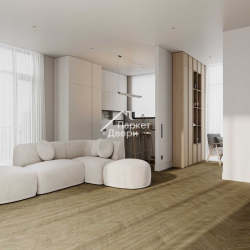 Кварцевый паркет Quartz Parquet Штучный паркет Дуб Конго 44-1258-54 5/0,6 мм (1,12м²)
