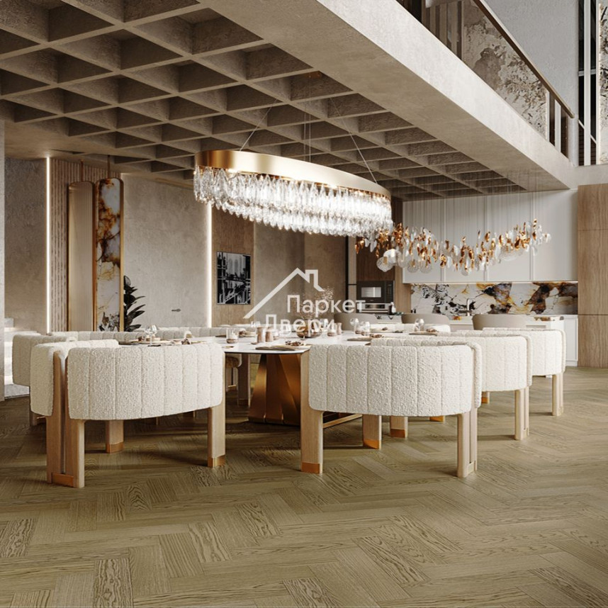 Кварцевый паркет Quartz Parquet Штучный паркет Дуб Конго 44-1258-54 5/0,6 мм (1,12м²)-1