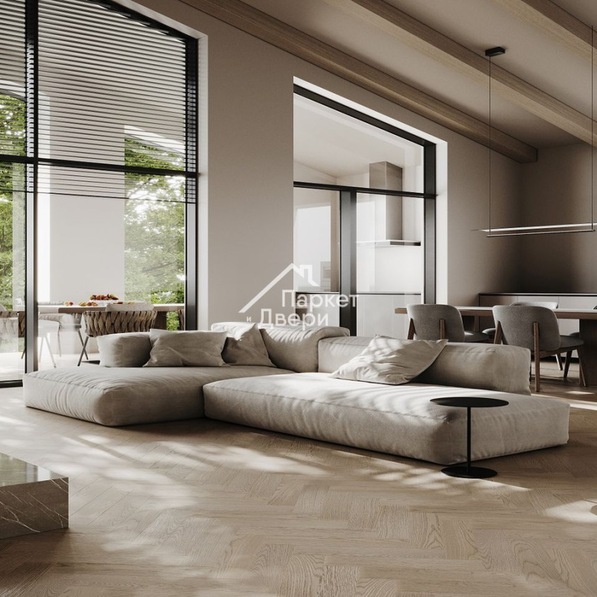 Кварцевый паркет Quartz Parquet Штучный паркет Дуб Пряная Ваниль 44-1258-05 5/ 0,6 мм (1,12м²)-1