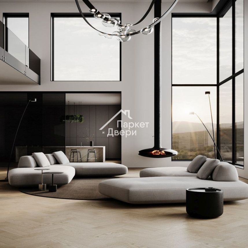 Кварцевый паркет Quartz Parquet Штучный паркет Дуб Маскарпоне 44-1258-06 5/0,6 мм (1,12м²)-2