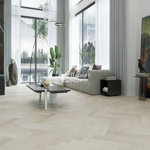 Кварцевый паркет Quartz Parquet Английская Ёлка Дуб Песочный 33-408 5/0,6 мм (1,936м²)