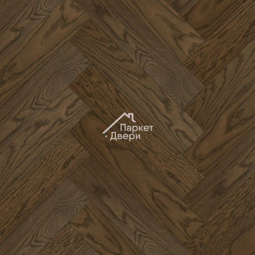 Кварцевый паркет Quartz Parquet Английская Ёлка Дуб Брауни 33-413 5/0,6 мм (1,936м²)
