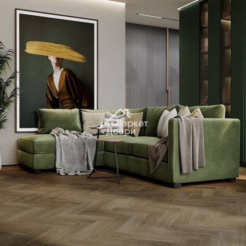Кварцевый ламинат Fargo  Herringbone Дуб Монако 44-63W9484,5, 400х100х4,5