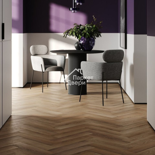 Кварцевый ламинат Fargo  Herringbone Дуб Монако 44-63W9484,5, 400х100х4,5