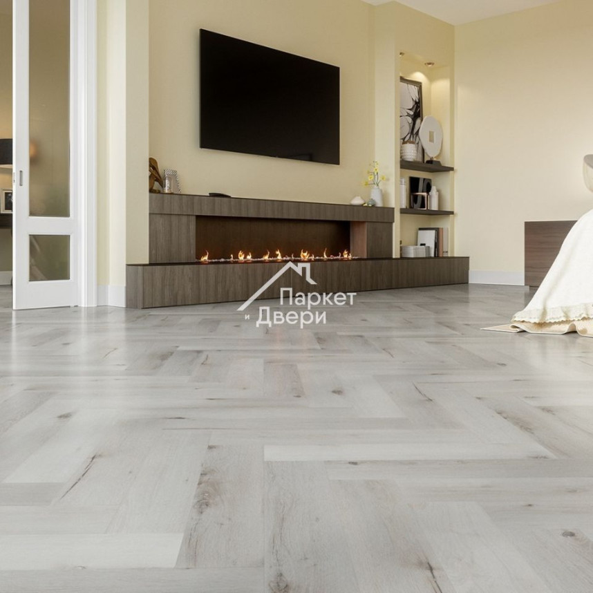 Кварцевый ламинат Fargo  Parquet Дуб Снежный 33-DL16014, 615х123х4-1