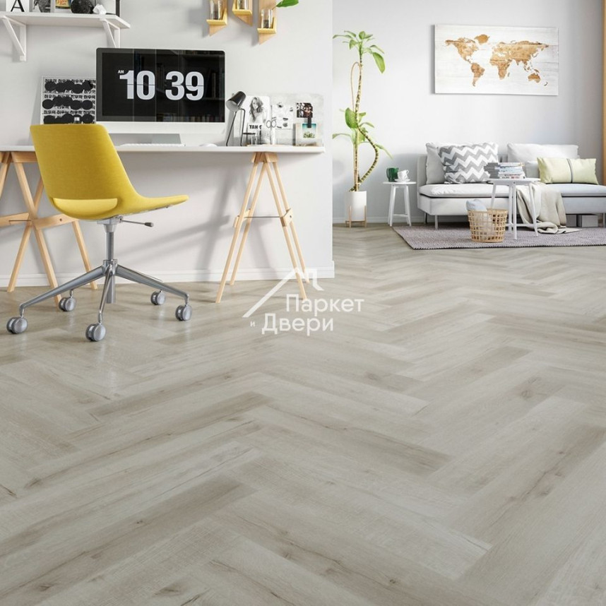 Кварцевый ламинат Fargo  Parquet Дуб Лондонский Туман 33-81996-144, 615х123х4-1