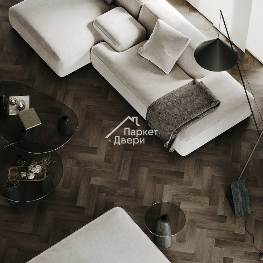 Кварцевый ламинат Fargo  Herringbone Дуб Кальвадос 44-62W9214,5, 400х100х4,5-1