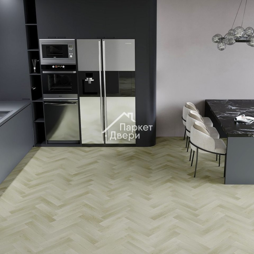 Кварцевый ламинат Fargo  Herringbone Дуб Бирмингем 44-6191-44,5, 400х100х4,5-1