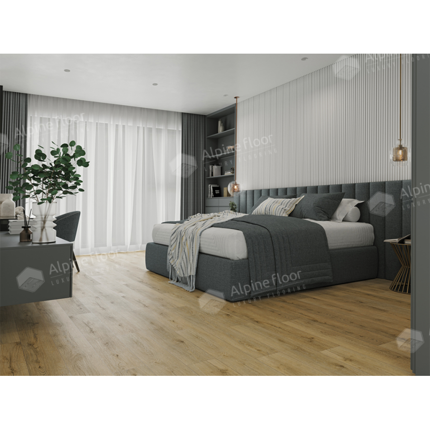 ламинат SPC Alpine Floor  Калькутта ЕСО 21-26, Eclipse Super Matt, 1220x183x4