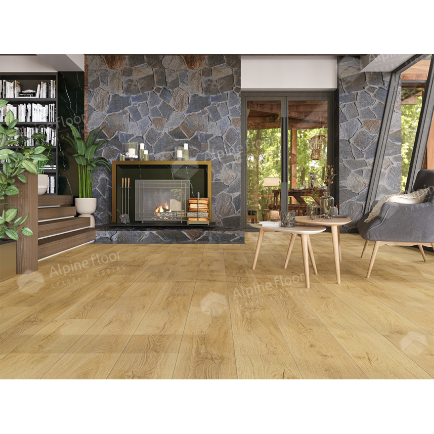 ламинат SPC Alpine Floor  Жардин ЕСО 21-17, Eclipse Super Matt, 1220x183x4-3