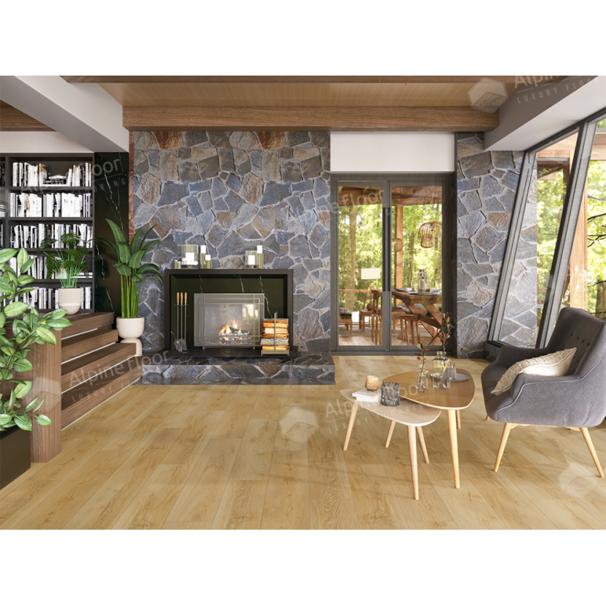 ламинат SPC Alpine Floor  Жардин ЕСО 21-17, Eclipse Super Matt, 1220x183x4