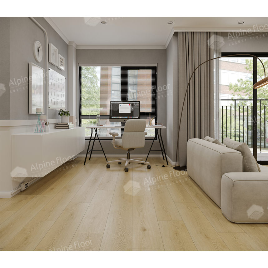 ламинат SPC Alpine Floor  Твист ЕСО 21-15, Eclipse Super Matt, 1220x228x4-3