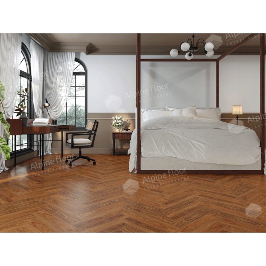 ламинат SPC Alpine Floor  Орех Нойер ECO 22-5 MC, Nut, 600x125x4