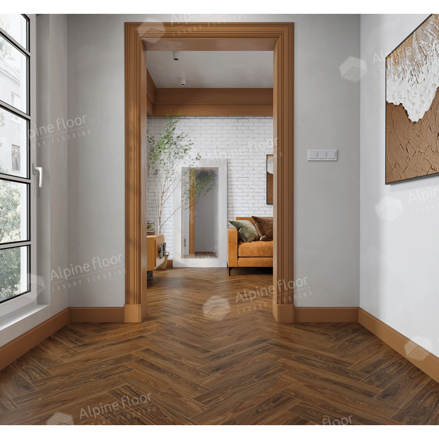 ламинат SPC Alpine Floor  Орех Кенари ECO 22-4 MC, Nut, 600x125x4-3