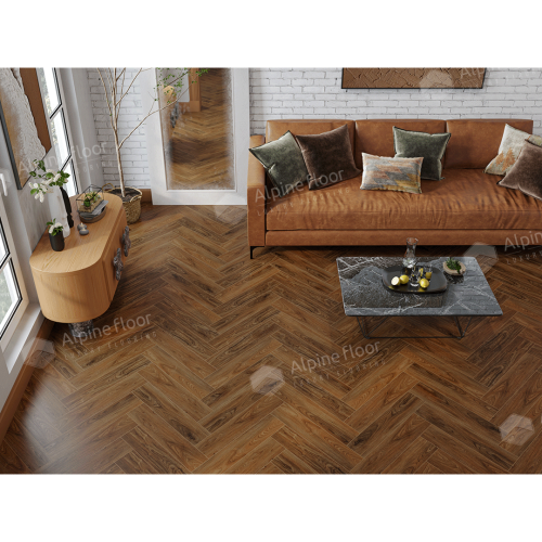 ламинат SPC Alpine Floor  Орех Кенари ECO 22-4 MC, Nut, 600x125x4