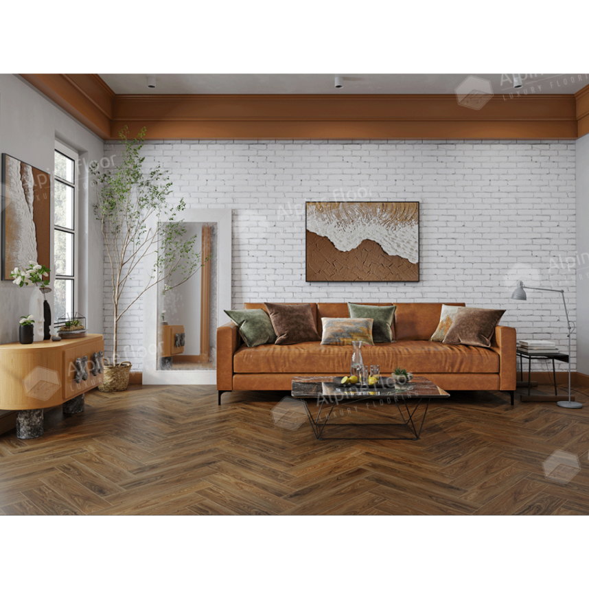 ламинат SPC Alpine Floor  Орех Кенари ECO 22-4 MC, Nut, 600x125x4