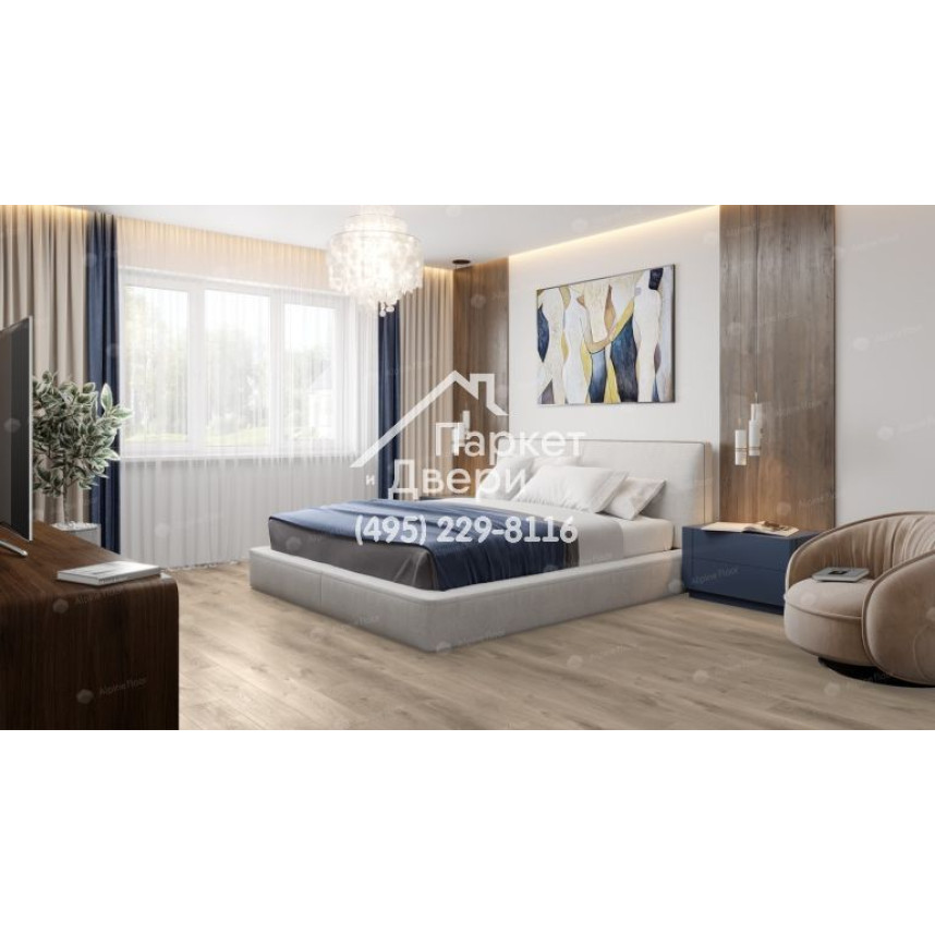 Виниловый пол Alpine Floor PREMIUM XL Дуб Натуральный Отбеленный ABA ECO 7-5 1524х180х8 -3