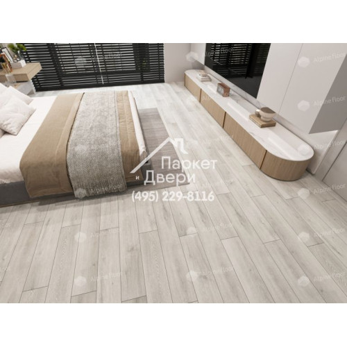 Виниловый пол Alpine Floor CLASSIC Ясень Серый ECO 134-5 1220х183х4 