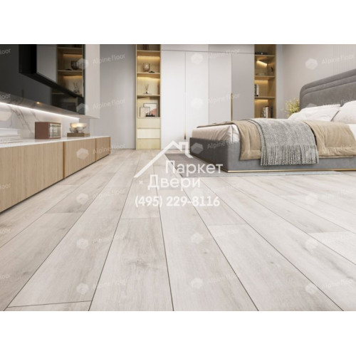 Виниловый пол Alpine Floor CLASSIC Ясень Серый ECO 134-5 1220х183х4 