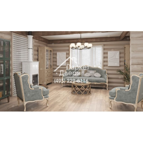 Виниловый пол Alpine Floor Real Wood Дуб натуральный Синхронное тиснение ECO 2-5 1220х183х6 