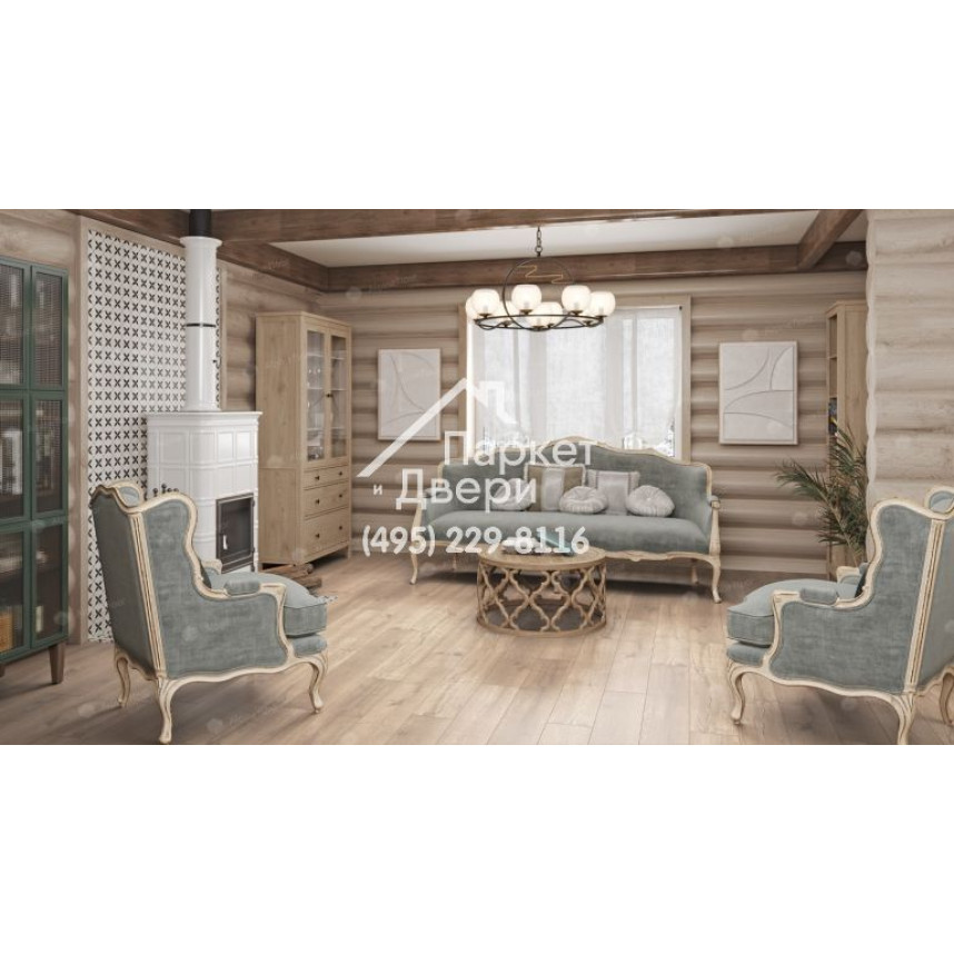 Виниловый пол Alpine Floor Real Wood Дуб натуральный Синхронное тиснение ECO 2-5 1220х183х6 -3