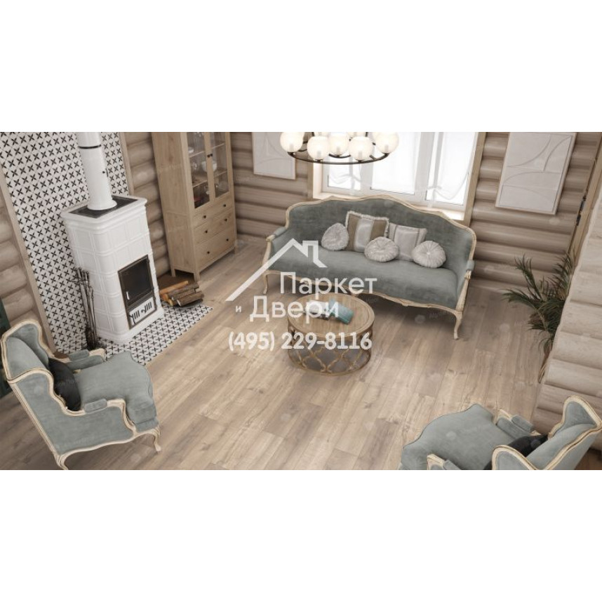 Виниловый пол Alpine Floor Real Wood Дуб натуральный Синхронное тиснение ECO 2-5 1220х183х6 -2