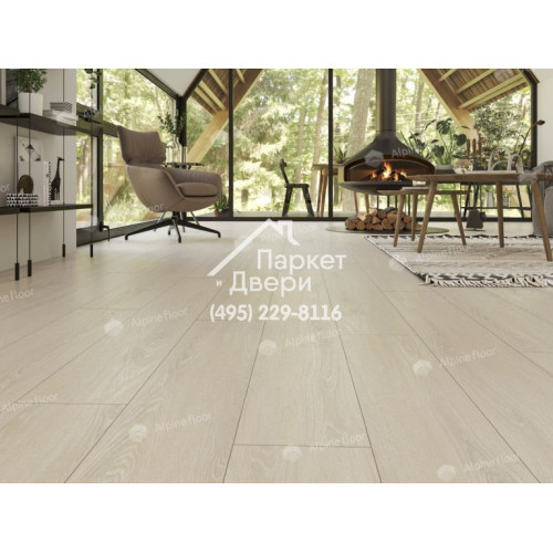 Виниловый пол Alpine Floor Easy Line ДУБ СНЕЖНЫЙ ECO 3-14 1219х184х3 