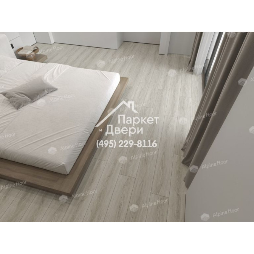 Виниловый пол Alpine Floor Easy Line ДУБ КОФЕЙНЫЙ ECO 3-15 1219х184х3 -5