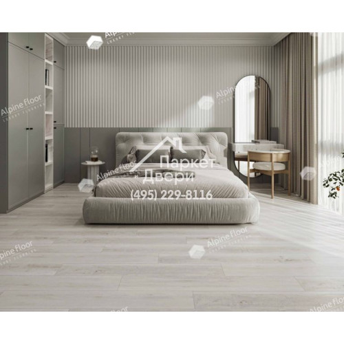 Виниловый пол Alpine Floor Easy Line ДУБ ПОЛЯРНЫЙ ECO 3-19 1219х184х3 