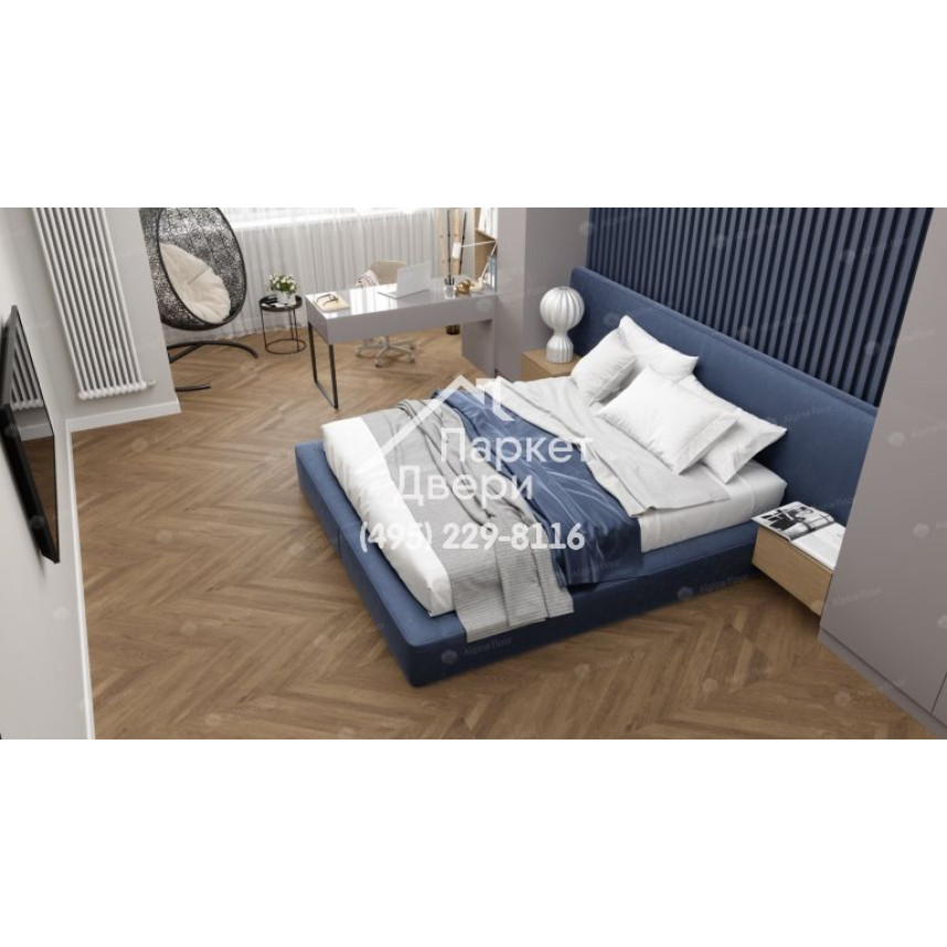 Виниловый пол Alpine Floor Easy Line ФРАНЦУЗСКАЯ ЕЛОЧКА ECO 3-25 1219х228х3 -2