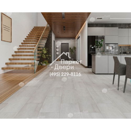 Виниловый пол Alpine Floor Stone Mineral Core Дорсет (без подложки) ECO 4-7 604х308х4 