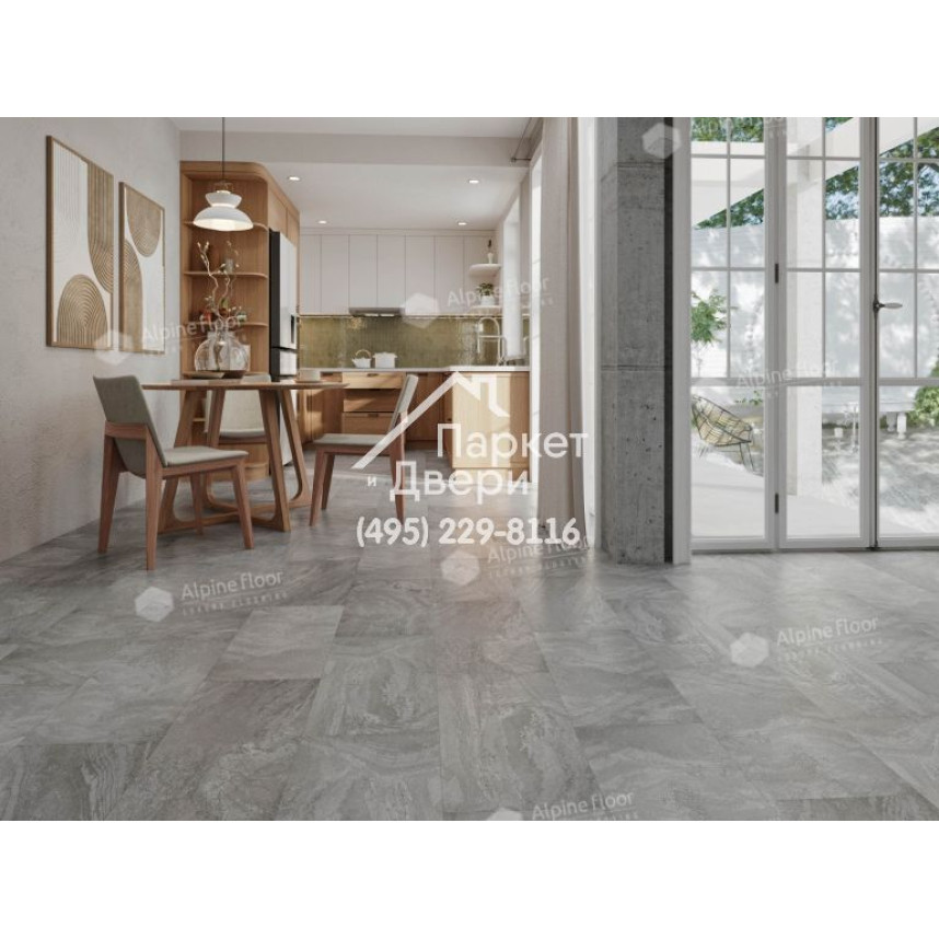 Виниловый пол Alpine Floor Stone Mineral Core Хэмпшир (без подложки) ECO 4-9 604х308х4 -3