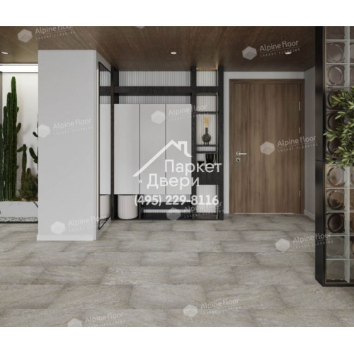 Виниловый пол Alpine Floor Stone Mineral Core Шеффилд (без подложки) ECO 4-13 604х308х4 