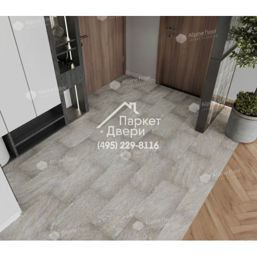 Виниловый пол Alpine Floor Stone Mineral Core Шеффилд (без подложки) ECO 4-13 604х308х4 