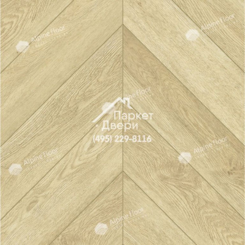 Виниловый пол Alpine Floor Chevron Alpine ДУБ Ваниль Селект ECO 18-2 600х127х5