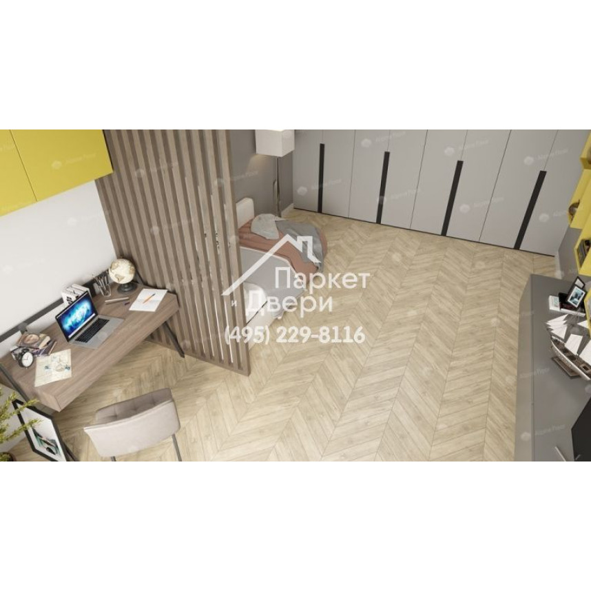 Виниловый пол Alpine Floor Chevron Alpine Сонома ECO 18-7 600х127х5