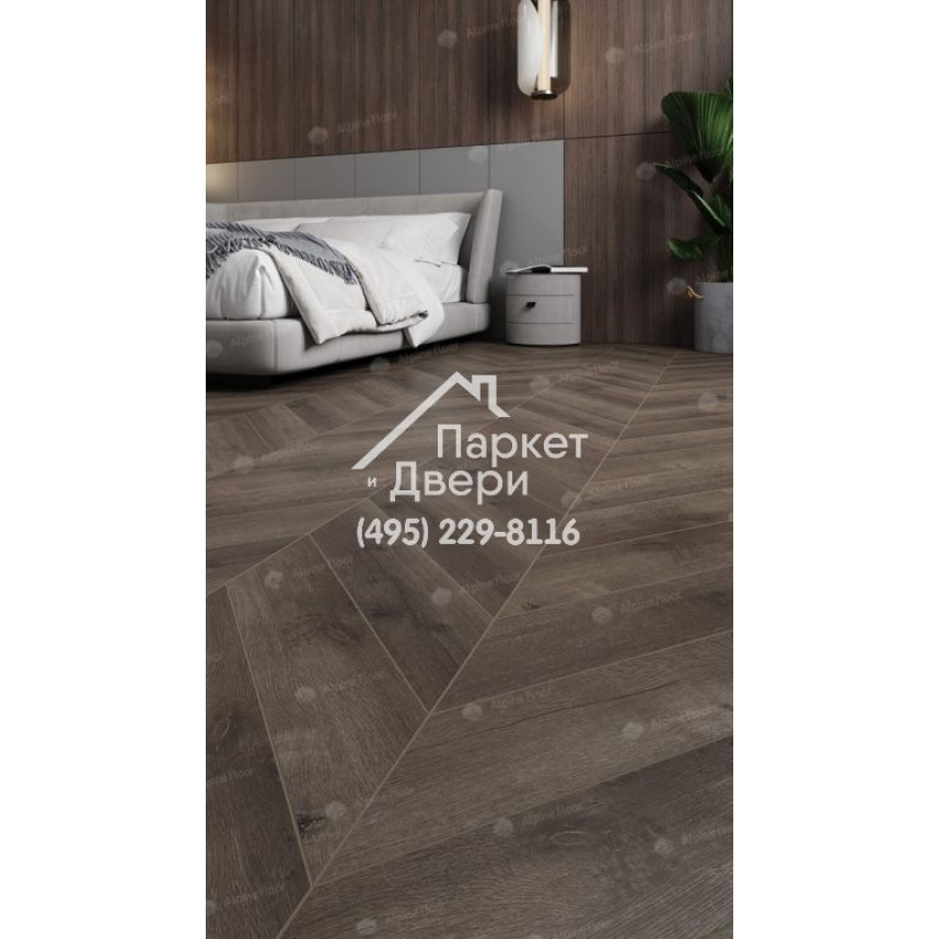 Виниловый пол Alpine Floor Chevron Alpine Дуб Антарес ECO 18-9 600х127х5-2