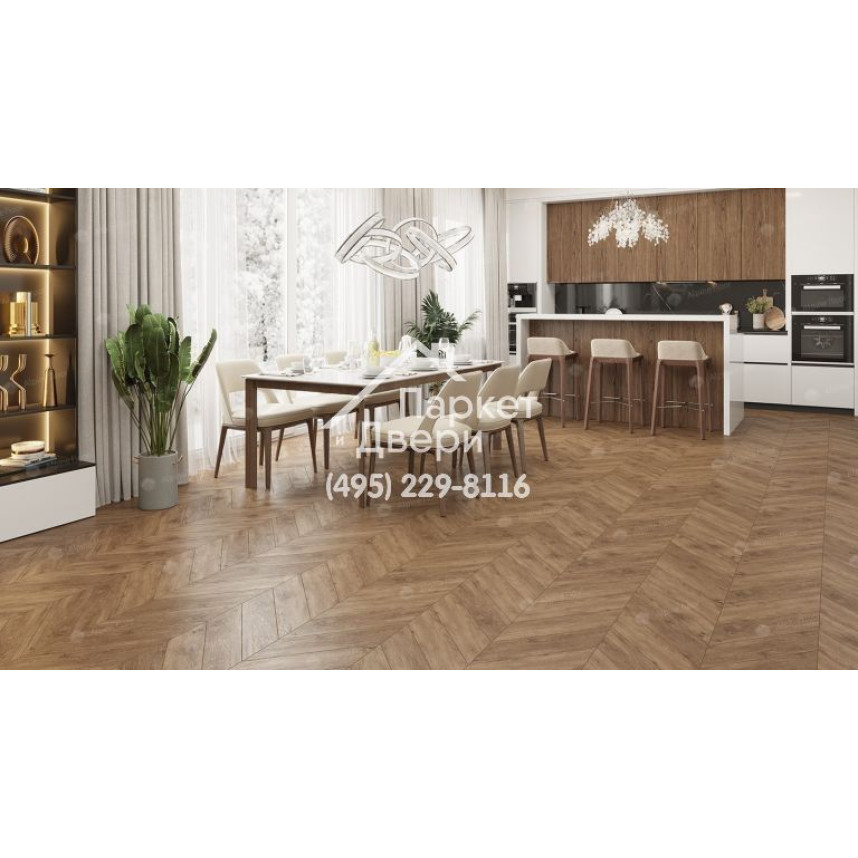 Виниловый пол Alpine Floor Chevron Alpine Гевуина ECO 18-10 600х127х5-4