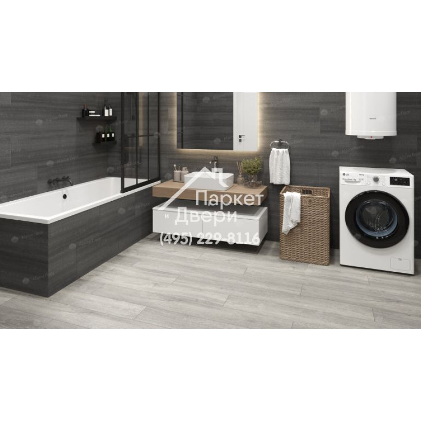 Виниловый пол Alpine Floor PREMIUM XL Дуб Платина ABA ECO 7-14 1524х180х8мм-3