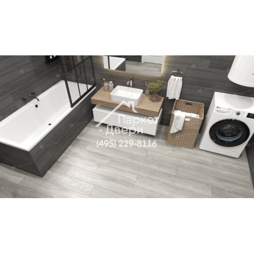 Виниловый пол Alpine Floor PREMIUM XL Дуб Платина ABA ECO 7-14 1524х180х8мм