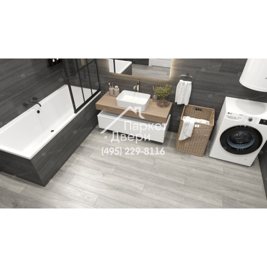 Виниловый пол Alpine Floor PREMIUM XL Дуб Платина ABA ECO 7-14 1524х180х8мм-2